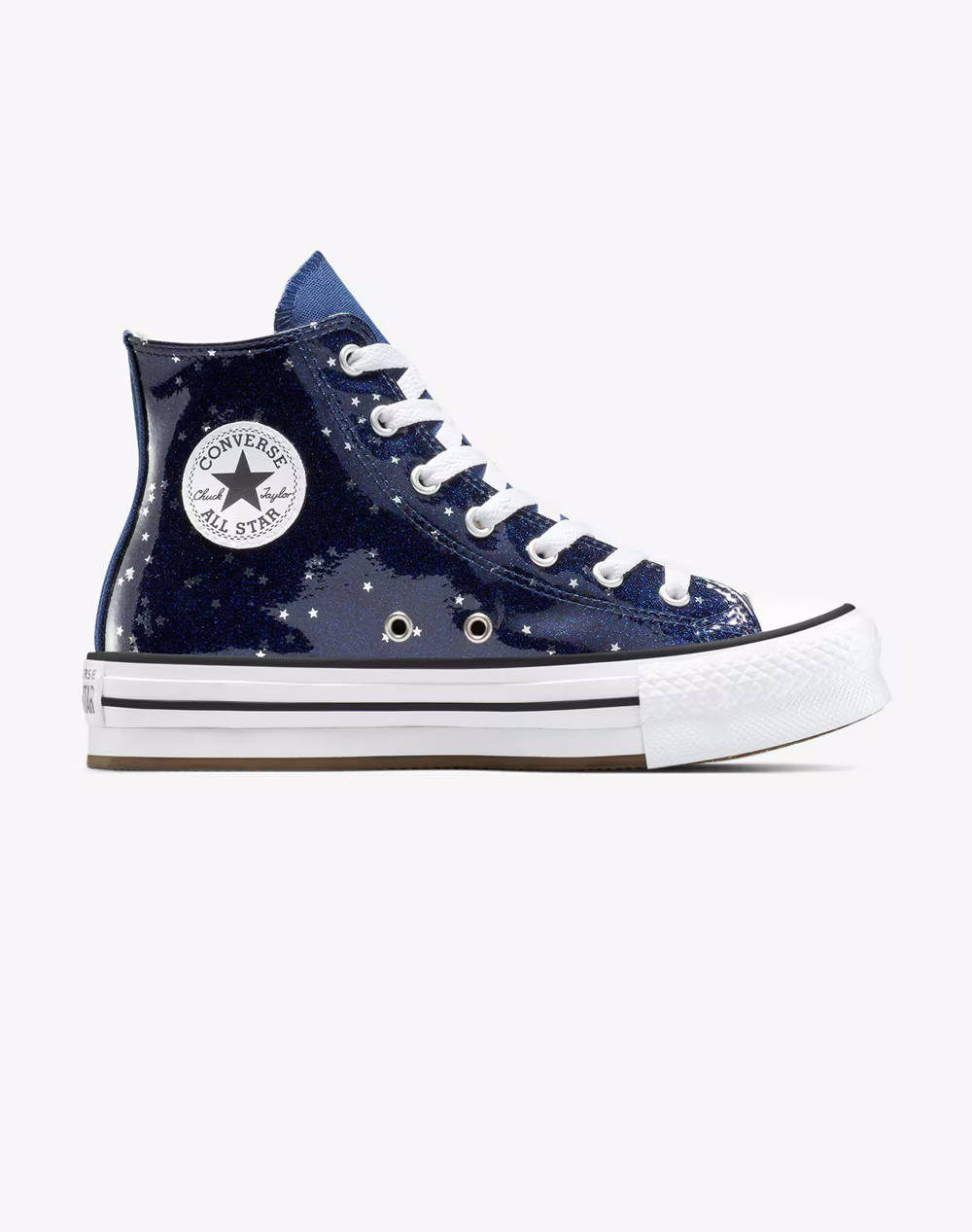 Converse Chuck Taylor All Star Eva Lift Glitter Platform Παιδι Κοριτσι Παπουτσια Sneakers Darkblue Συνθετικο A15575c 410 - Koolfly