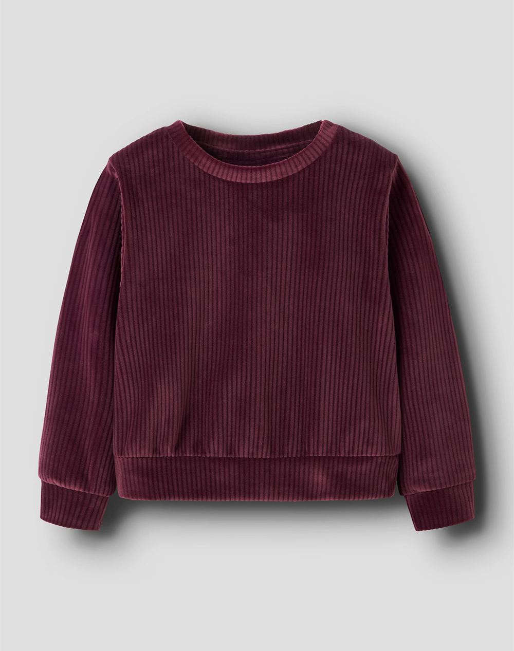 Name It Nmfveloa Ls Velvet Short Top Παιδι Κοριτσι Ρουχα Μπλουζες Bordeux Με Ελαστανσυνθετικο 13235117 Burgundy Για Κορίτσι