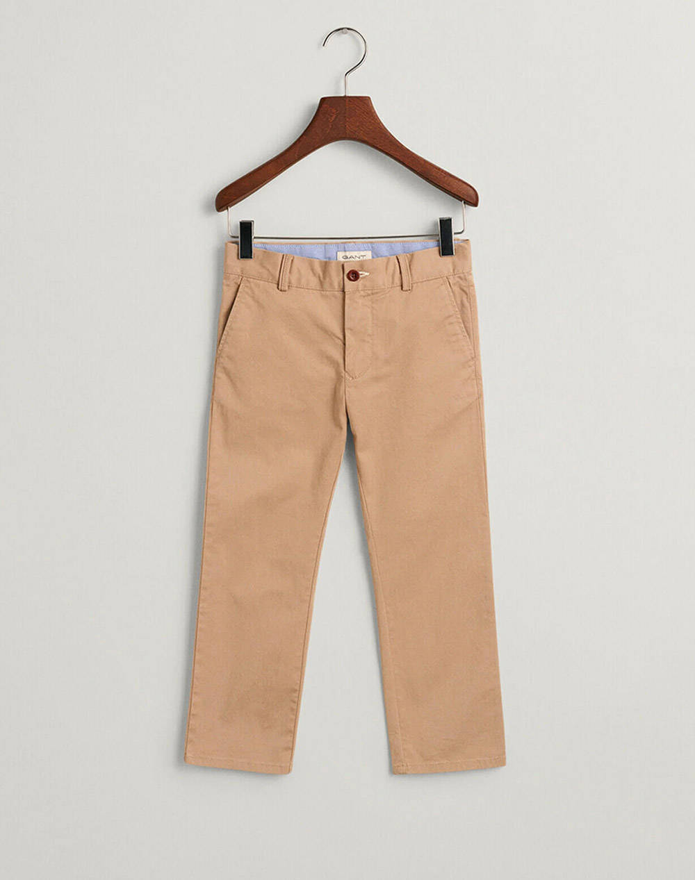 Gant Gant Chino Pants Kids Boy Clothes Trousers Sandybrown Cotton,Elastic 3G815004 248 Unisex Trousers Brown