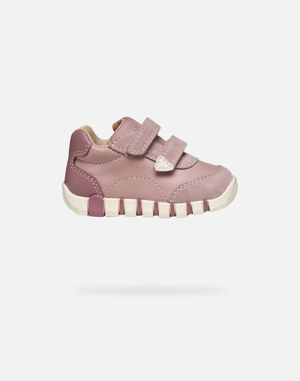 Geox B Iupidoo Girl C Nappa+Suede Kids Girl Sportswear Footwear Pink Leather,Synthetic,Fabric B5658C08522C8056 C8056 Female Footwear