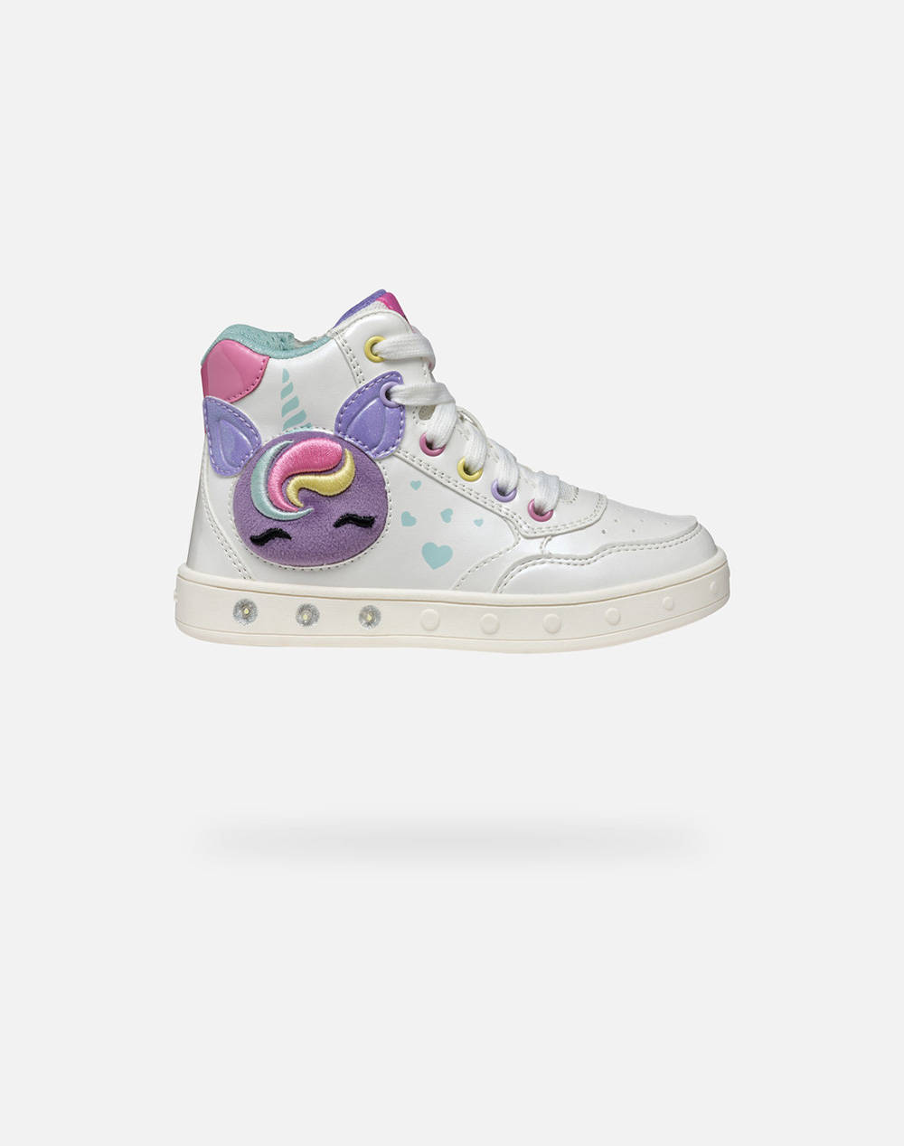 Geox J Skylin Girl D Pearl.Synt.L Kids Girl Sportswear Footwear Mixed Synthetic,Fabric J568Wd0Nfknc0653 24 27 C0653 Female Footwear