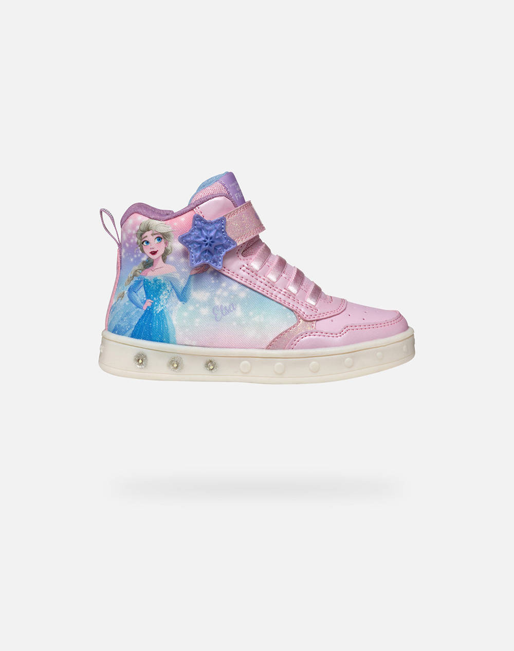 Geox J Skylin Girl F Prn Tex+Prl Kids Girl Sportswear Footwear Pink Synthetic,Fabric J568Wf0Anajc8004 24 27 C8004 Female Footwear