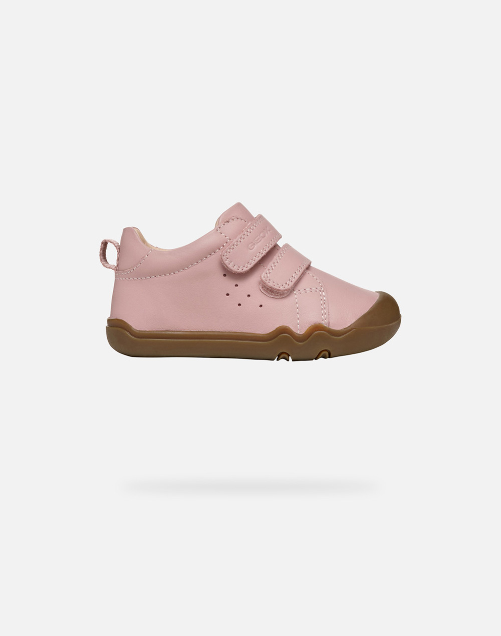 Geox B Steppieup A Nappa Kids Girl Footwear Sneakers Lightpink Leather B4663A00085C8014 C8014 Female Sneakers