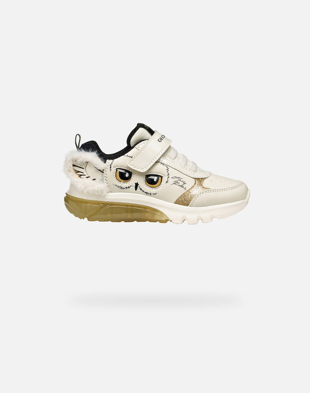 Geox J Ciberdron A Synt.Lea+Pearl Kids Girl Footwear Sneakers Ivory Synthetic,Fabric J56Lpa0Bcknc1M2U 24 27 C1M2U Female Sneakers
