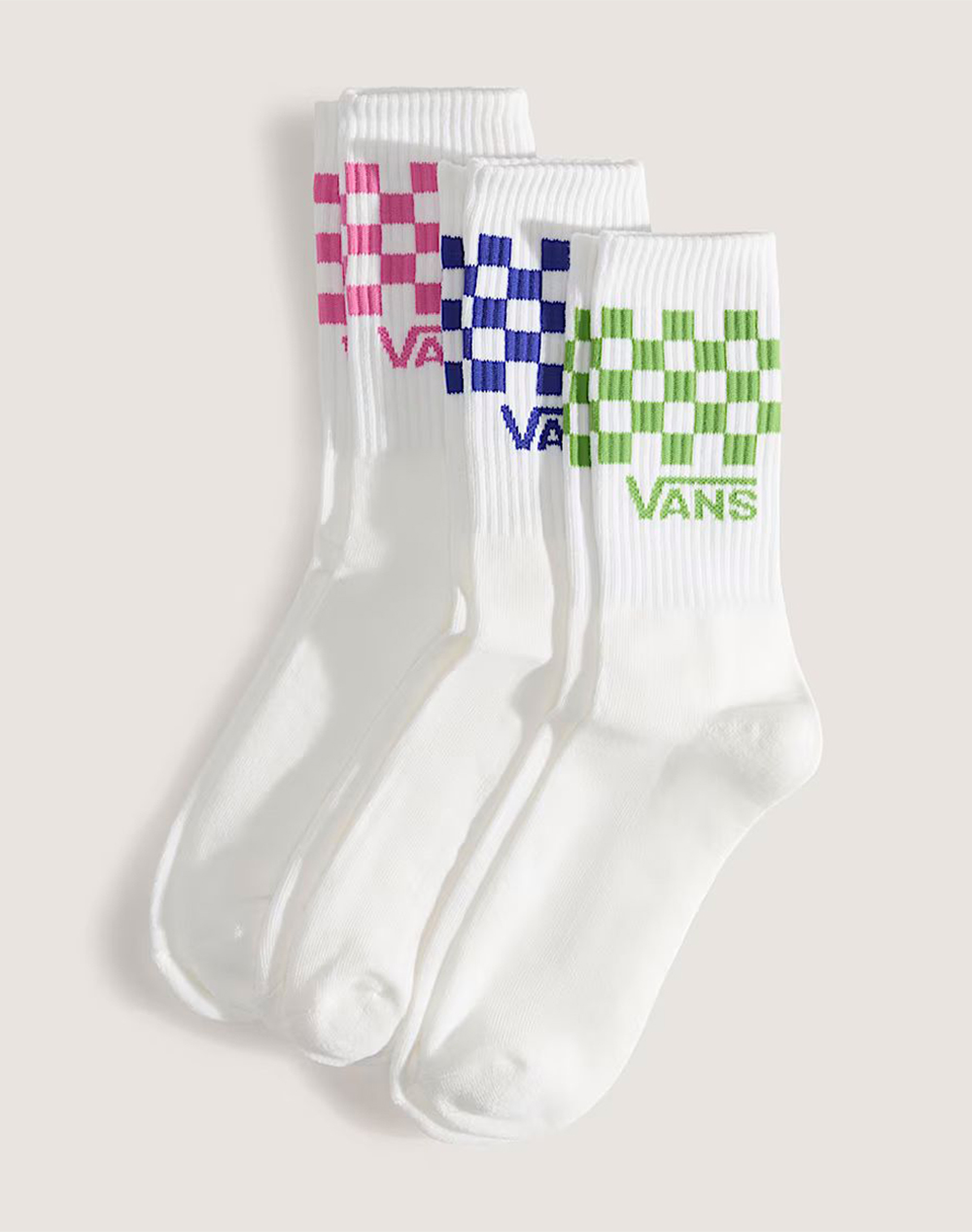 Vans Classic Check Crew Ανδρας Αξεσουαρ Καλτσες White Βαμβακιμε Ελαστανσυνθετικο Vn000Qbufrq1 Vnfrq