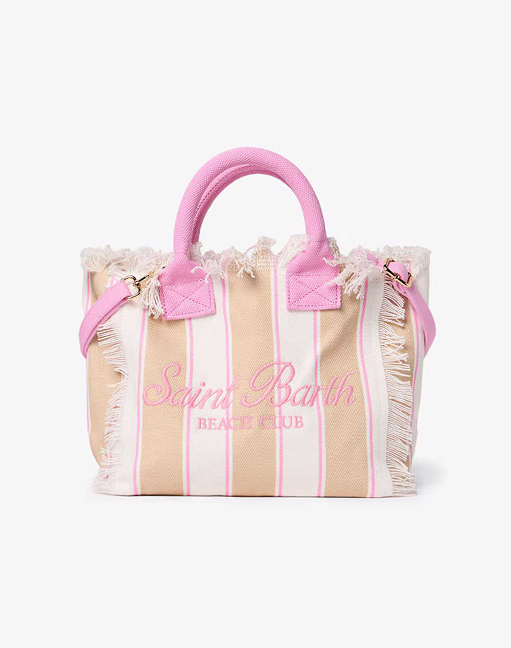 Mc2 Colette Hand Bag With Strap Sb Beach Stripes 1121 Emb Γυναικα Αξεσουαρ Τσαντες Pink Υφασμα Col0001 02596L 02596L