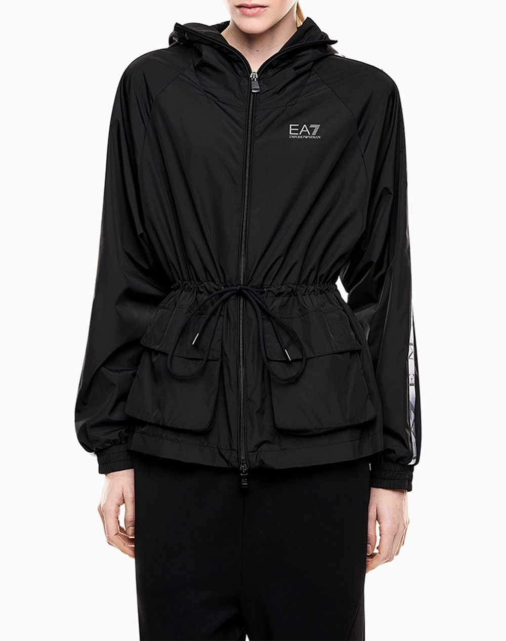 Ea7 Bomber Jacket Γυναικα Ρουχα Πανωφορια Μπουφαν Μπουφαν Black Συνθετικο 7W001158Af12476 Uc001