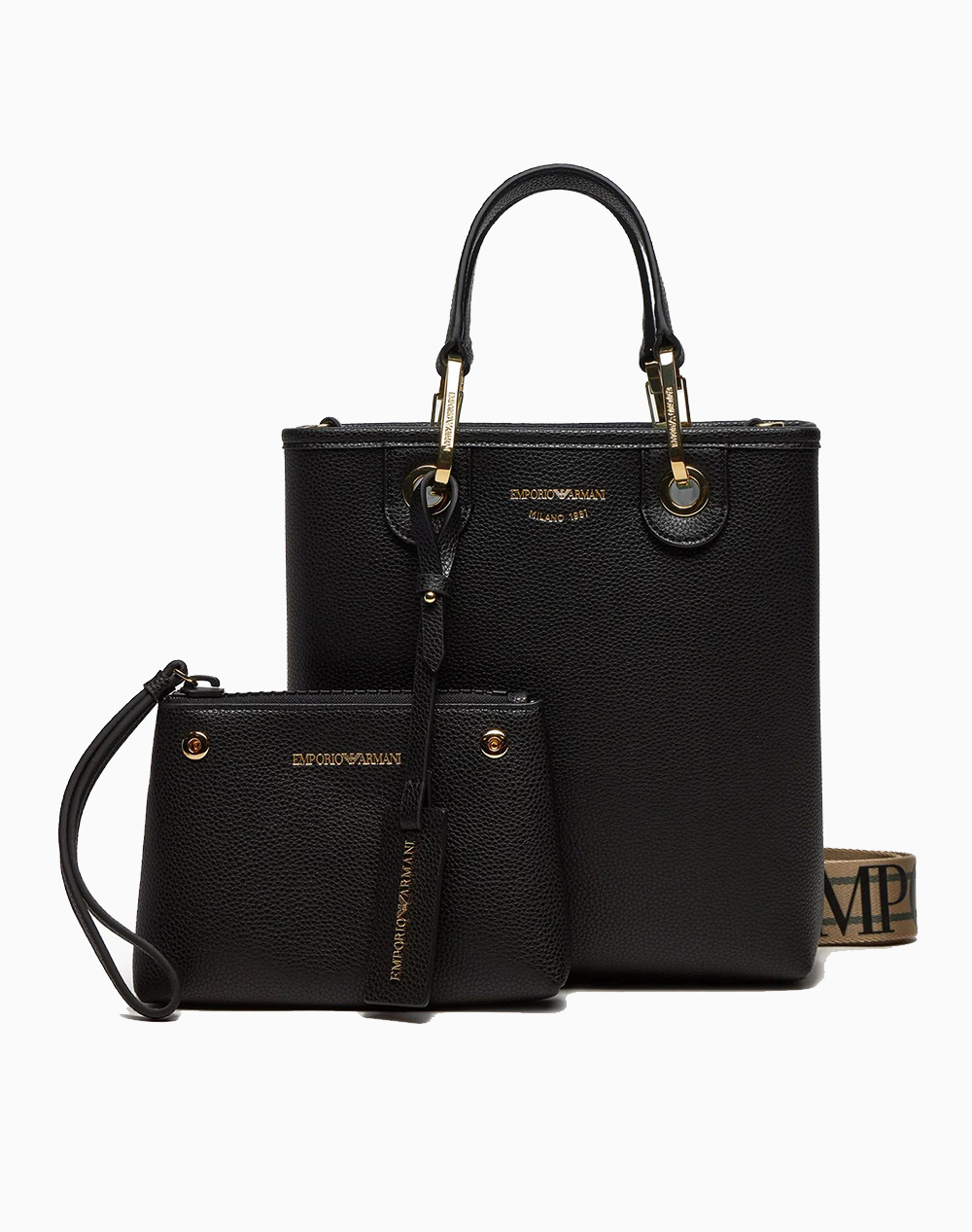Emporio Armani Shopping Bag Γυναικα Αξεσουαρ Τσαντες Black Απομιμηση Δερματος Ew000362Af12103 Mc032