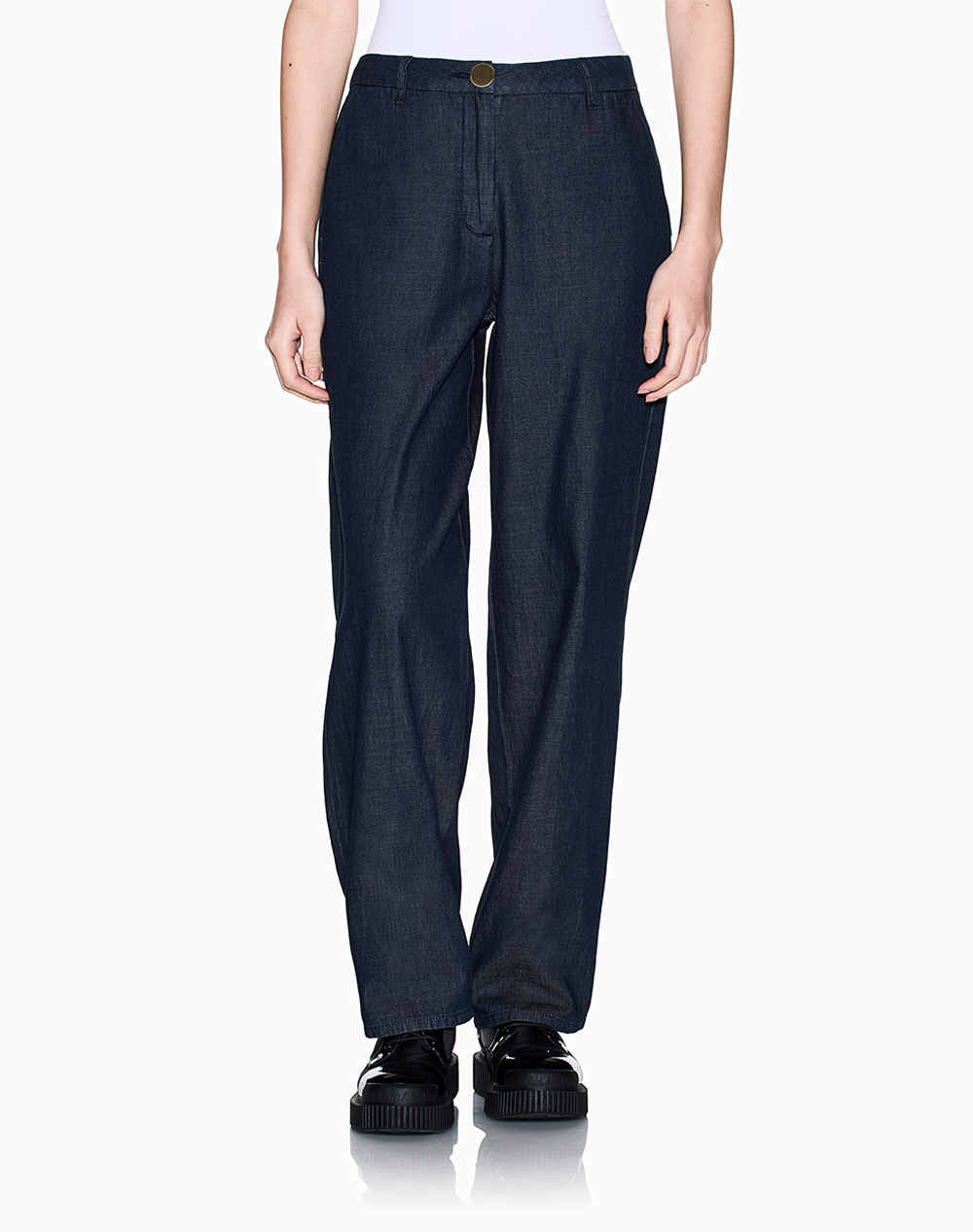 Armani Exchange Trouser Γυναικα Ρουχα Παντελονια Jean/5P/Cargo Denimdarkblue Βαμβακι Xw002257Af21337 Mb001