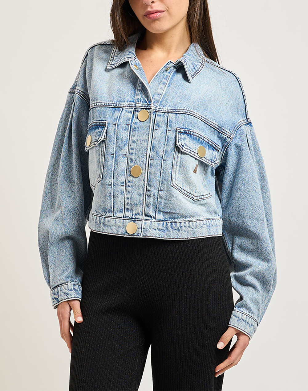Armani Exchange Blouson Jacket Γυναικα Ρουχα Πανωφορια Μπουφαν Μπουφαν Denimlightblue Βαμβακισυνθετικο Xw002260Af21338 Mb001