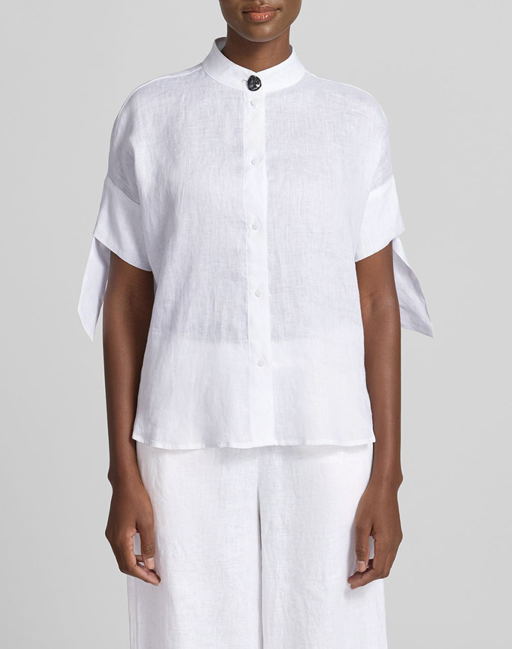 Armani Exchange Shirt Γυναικα Ρουχα Πουκαμισα White Λινο Xw001990Af21532 U0002