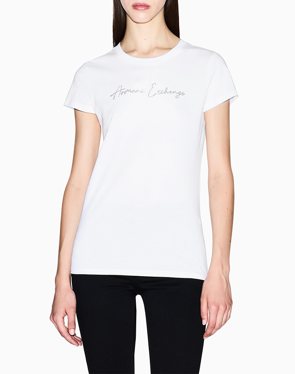 Armani Exchange T Shirt Γυναικα Ρουχα Μπλουζες Τ Shirt White Βαμβακι Xw001457Af10356 U0002
