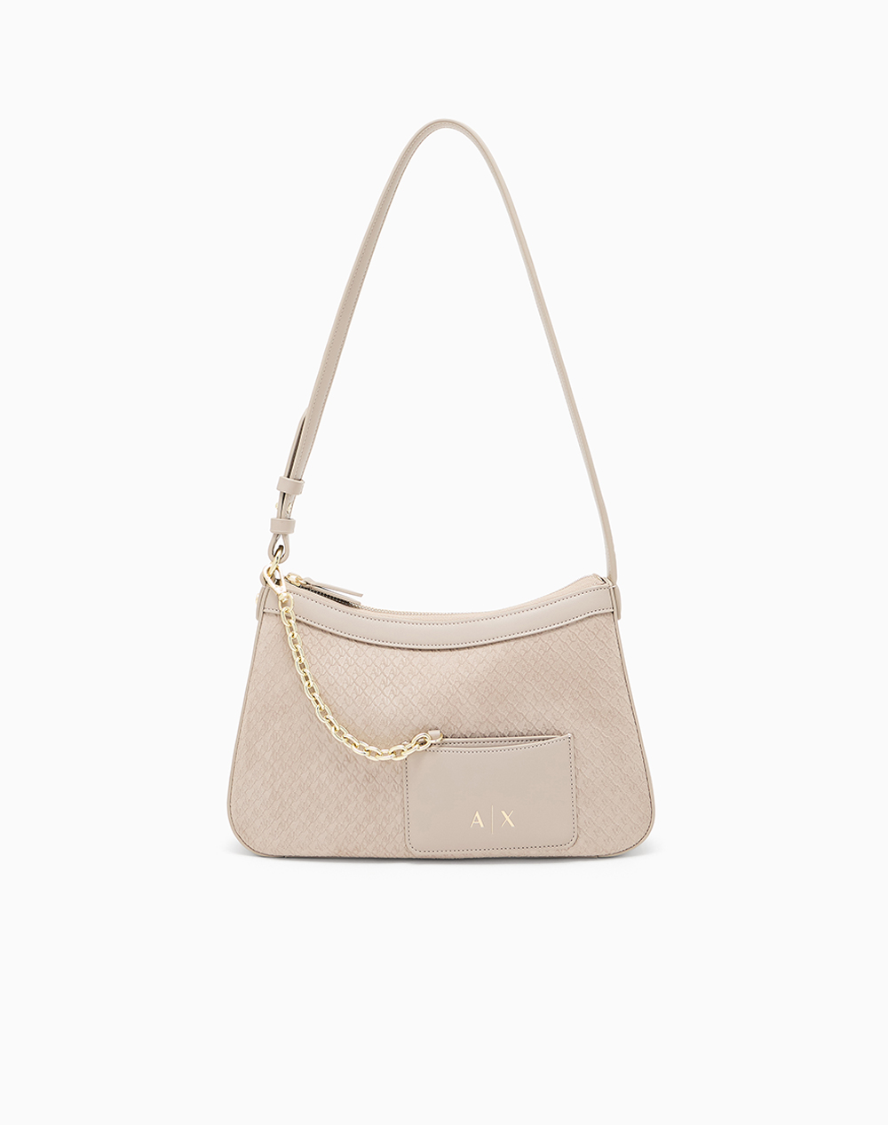 Armani Exchange Shoulder Bag Γυναικα Αξεσουαρ Τσαντες Biege Απομιμηση Δερματοςσυνθετικο Xw001213Af22645 U6223