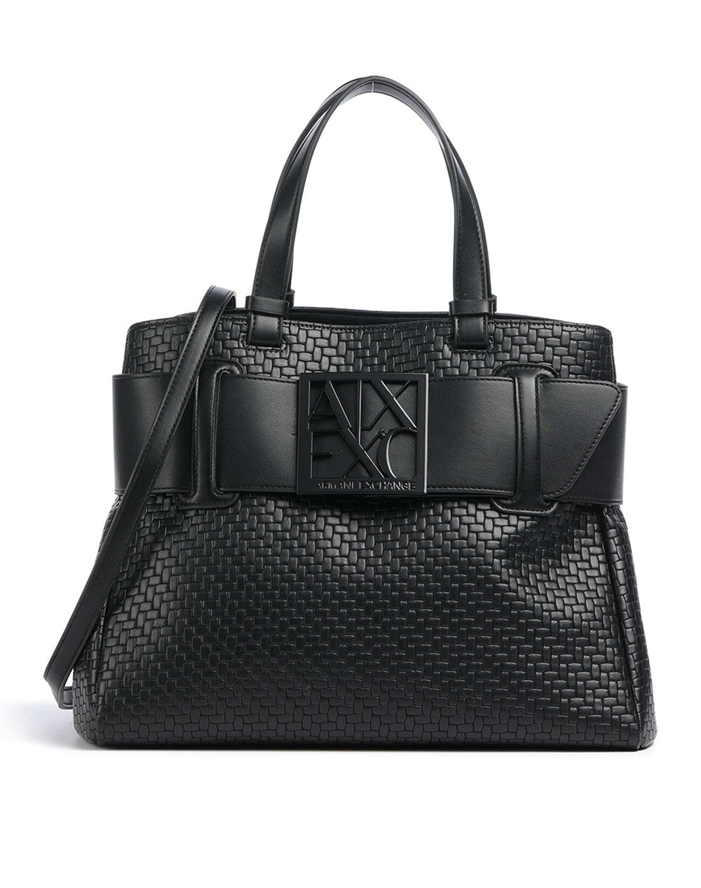 Armani Exchange Shopping Bag Γυναικα Αξεσουαρ Τσαντες Black Απομιμηση Δερματος Xw000285Af22628 Uc001