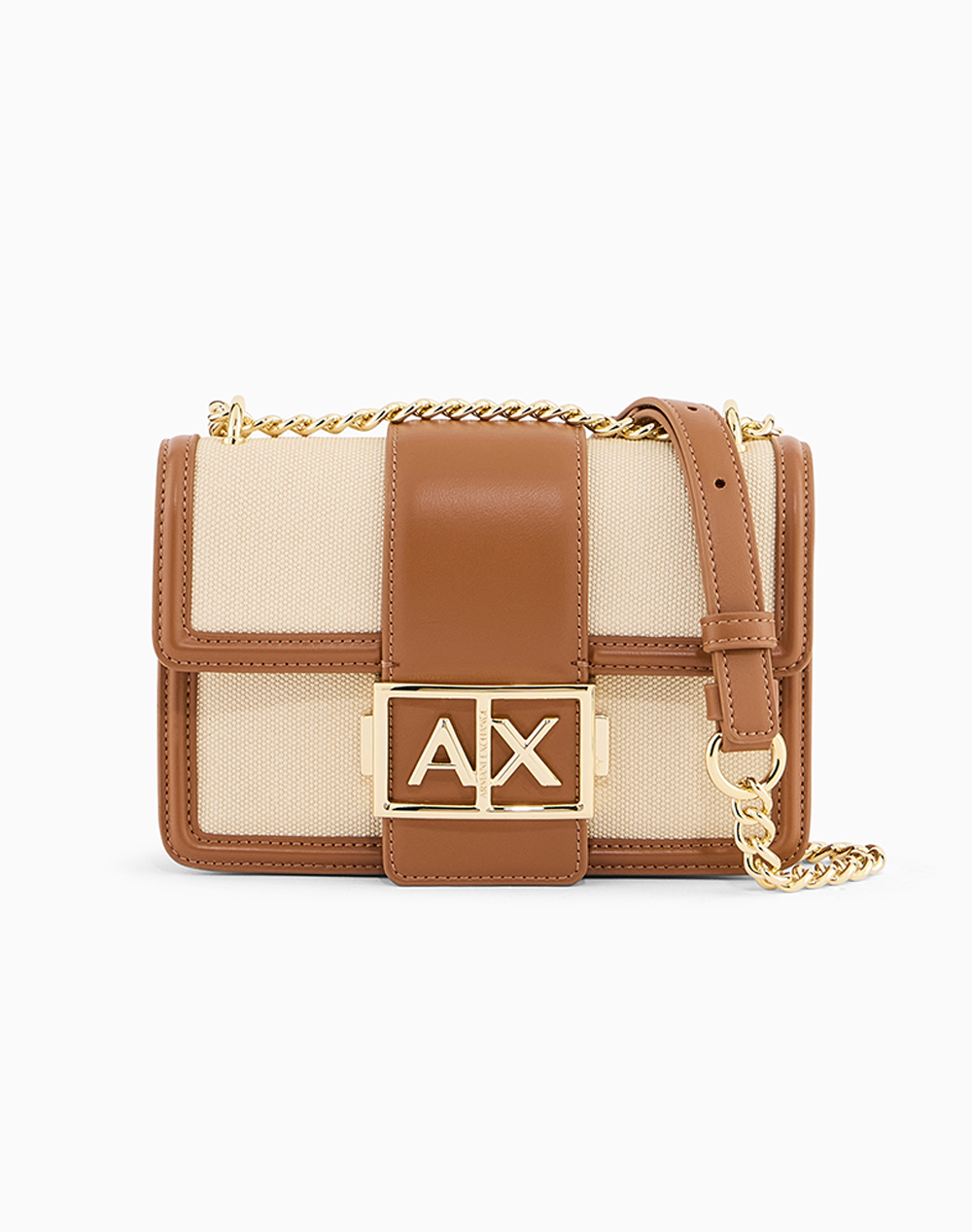 Armani Exchange Messenger Bag Γυναικα Αξεσουαρ Τσαντες Tan Απομιμηση Δερματοςσυνθετικο Xw000071Af22570 M6261