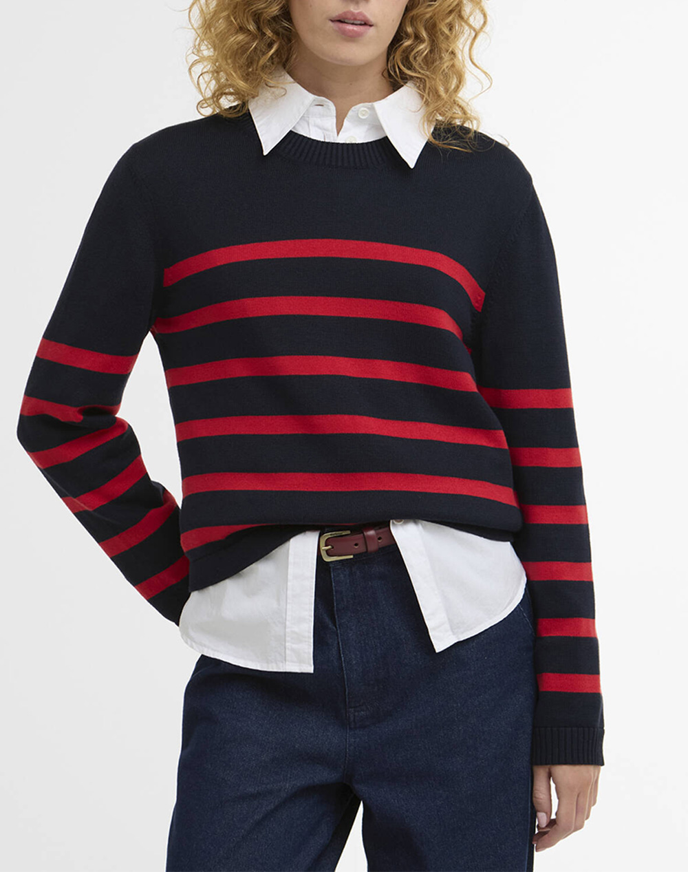 Barbour Πλεκτο Γυναικα Ρουχα Μπλουζες Πλεκτα Navyblue Βαμβακισυνθετικο Lkn1762 Brny58.2