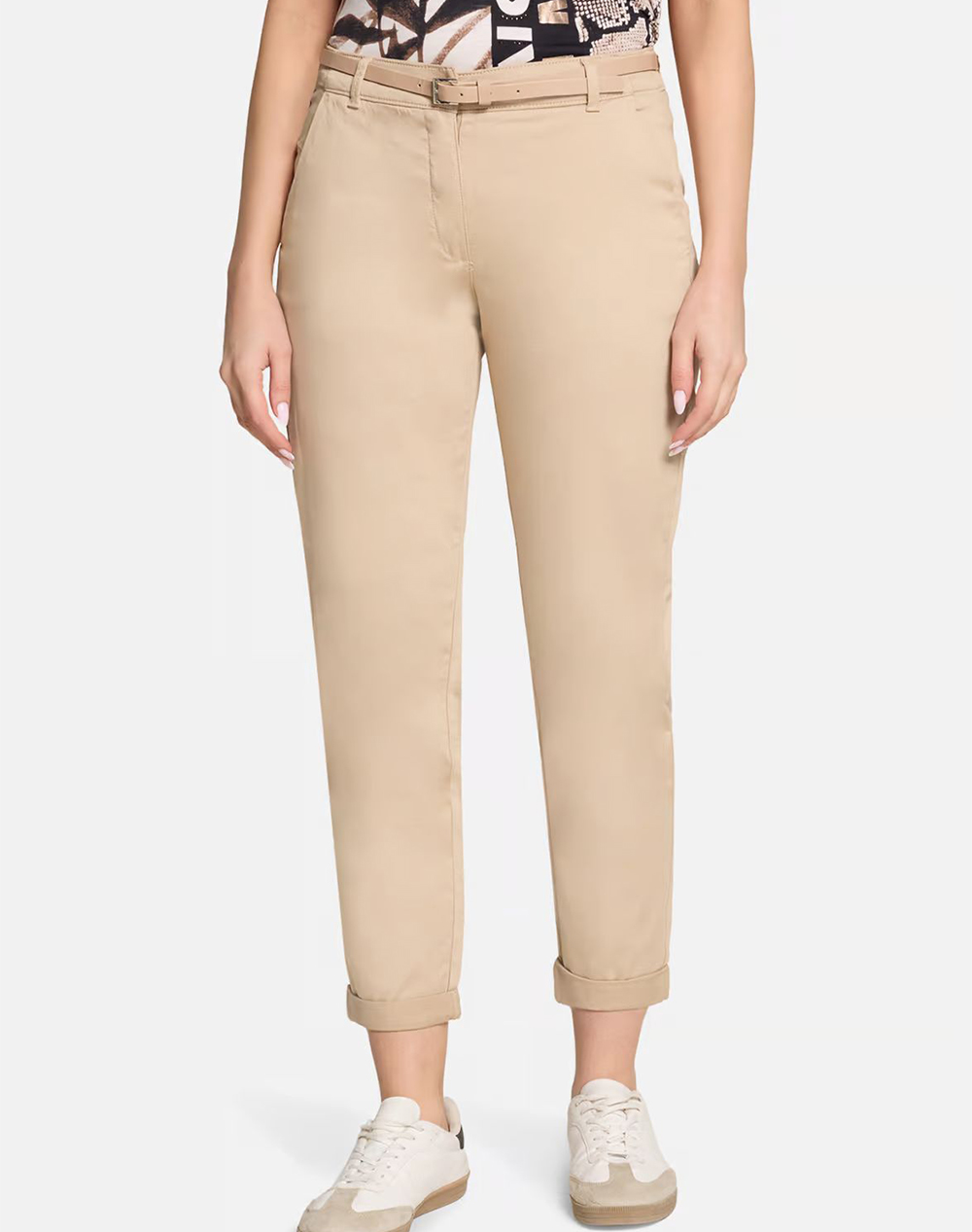 Betty Barclay Pants Γυναικα Ρουχα Παντελονια Chinos Biege Βαμβακιμε Ελασταν 6131/2520 7234