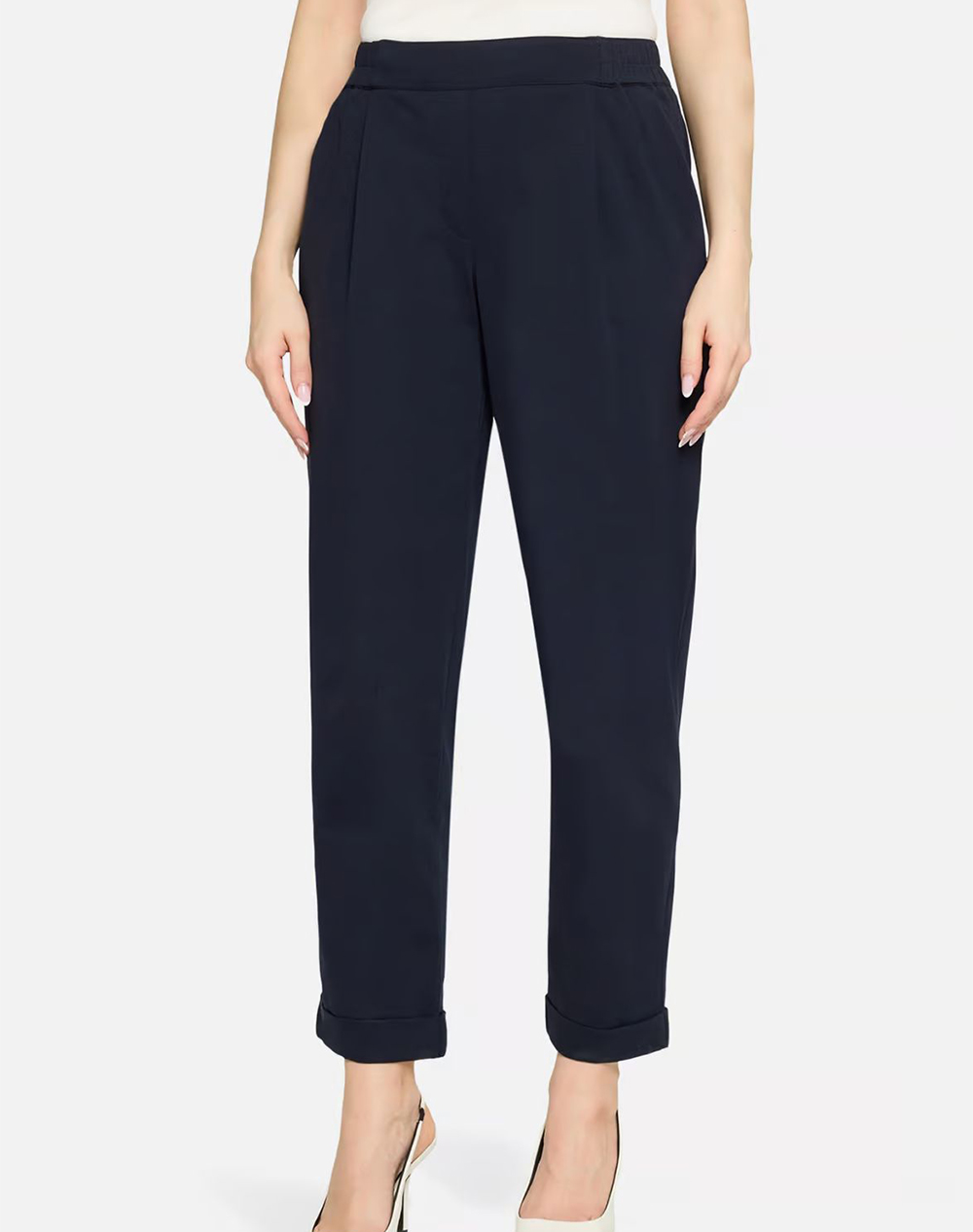 Betty Barclay Pants Γυναικα Ρουχα Παντελονια Υφασματινα Darkblue Βαμβακιμε Ελαστανσυνθετικο 6161/1838 8345