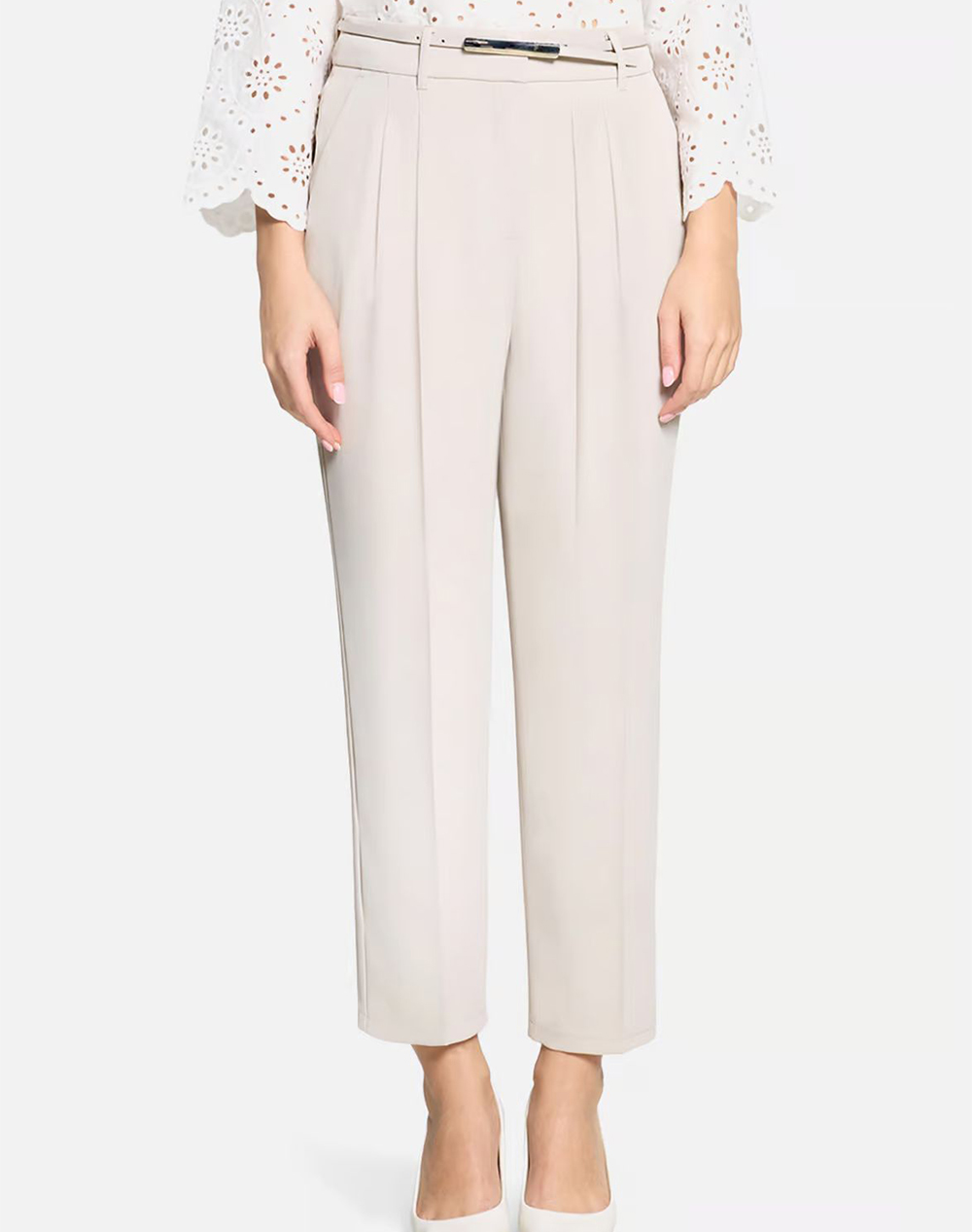 Betty Barclay Pants Γυναικα Ρουχα Παντελονια Υφασματινα Biege Με Ελαστανσυνθετικο 6167/1840 9106