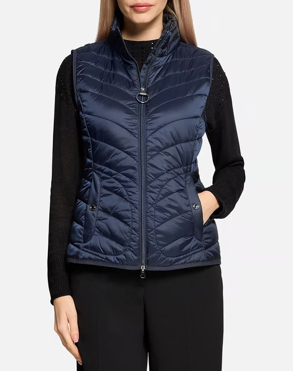 Betty Barclay Vest Γυναικα Ρουχα Πανωφορια Μπουφαν Μπουφαν Αμανικο Darkblue Συνθετικο 7013/1535 8538