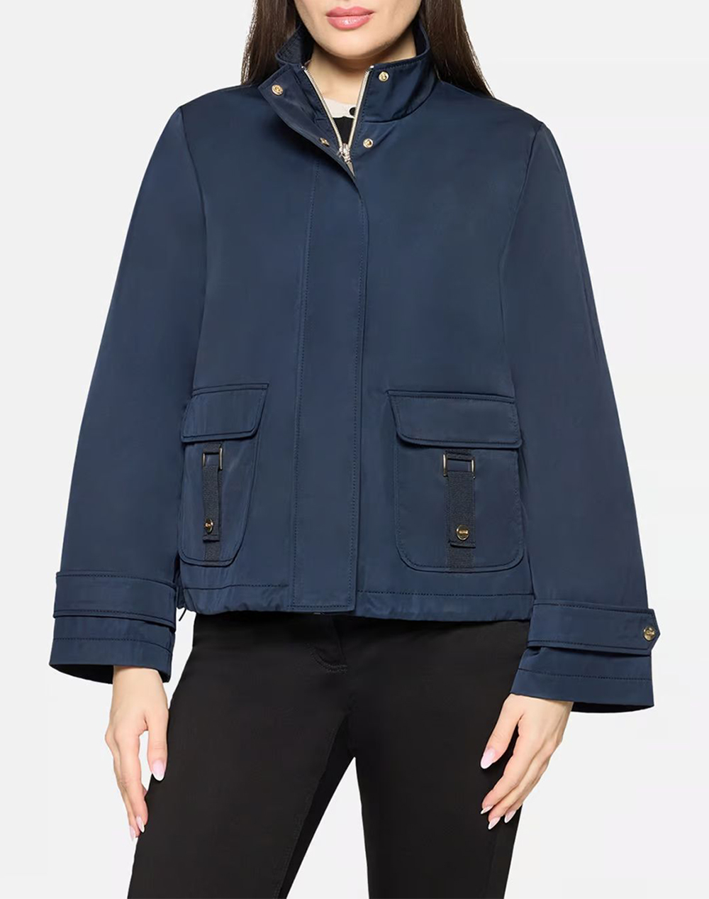 Betty Barclay Jacket Γυναικα Ρουχα Πανωφορια Μπουφαν Μπουφαν Darkblue Βαμβακι,Συνθετικο 7304/1763 8345 - Koolfly