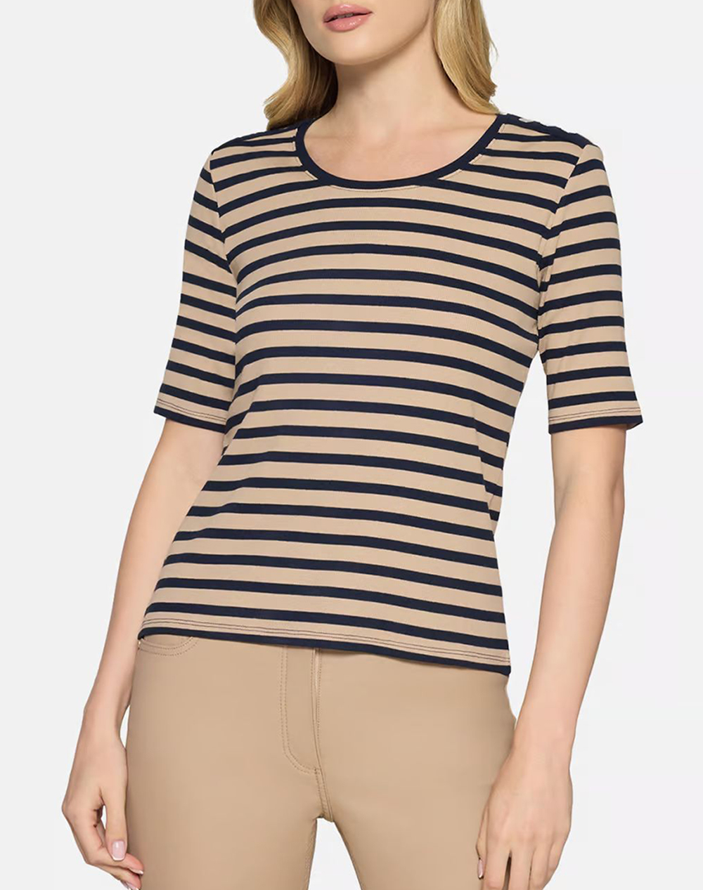 Betty Barclay Blouse Γυναικα Ρουχα Μπλουζες Τ Shirt Biege Βαμβακι,Με Ελασταν 2778/1064 7868 - Koolfly