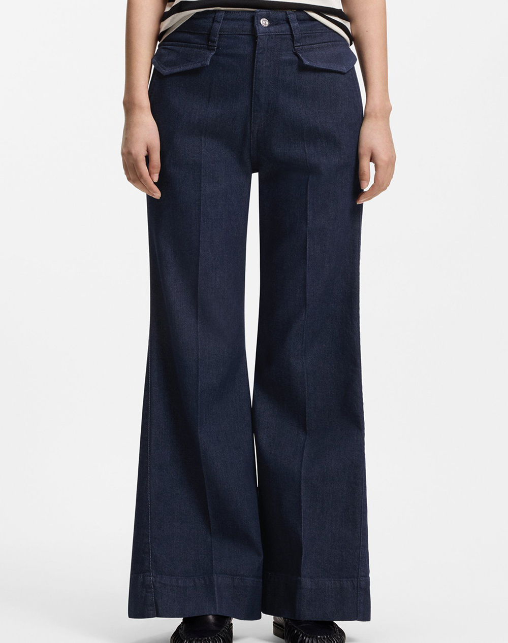 Boss Rosalya Flare 10276974 01 Γυναικα Ρουχα Παντελονια Jean/5P/Cargo Denimdarkblue Βαμβακιμε Ελασταν 50552627 401