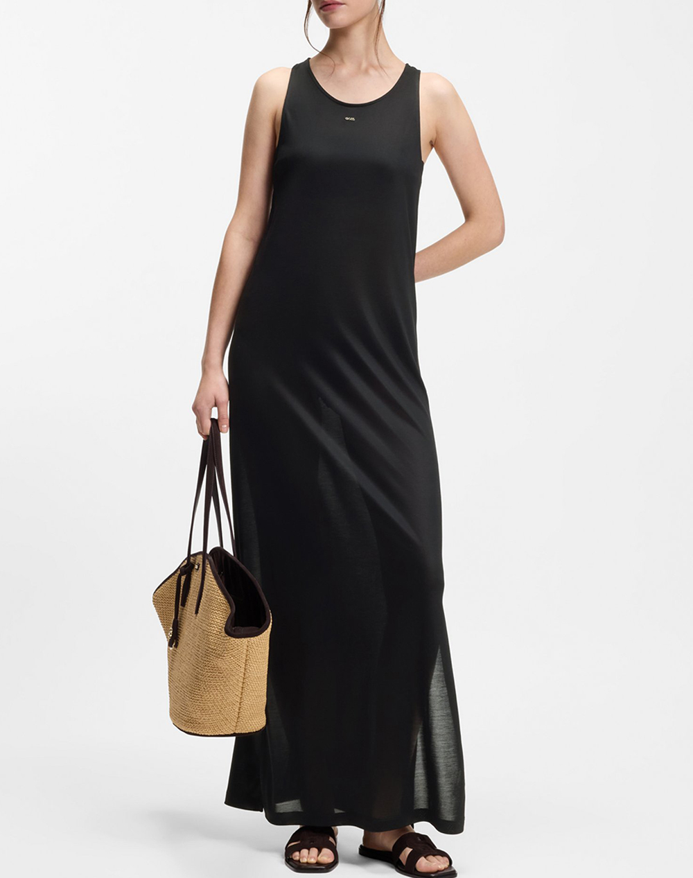 Boss Boss Codes_Dress 10279172 01 Γυναικα Ρουχα Φορεματα Black Βισκοζσυνθετικο 50561244 001
