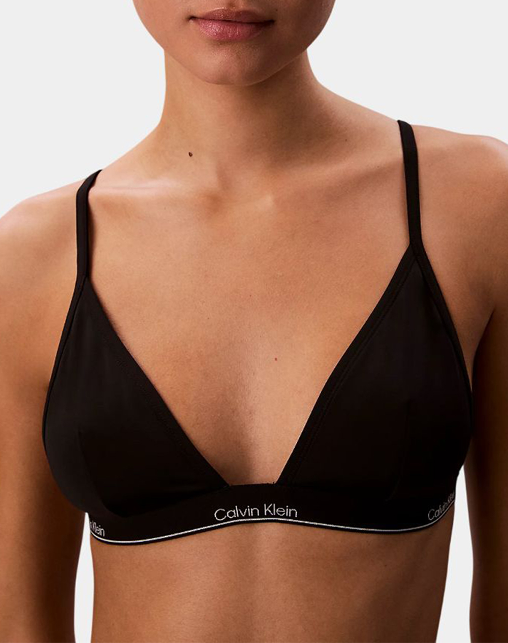 Calvin Klein Jeans Triangle Γυναικα Ρουχα Μαγιο Μαγιο Σουτιεν Black Με Ελαστανσυνθετικο Lv00Q61208 Ub1