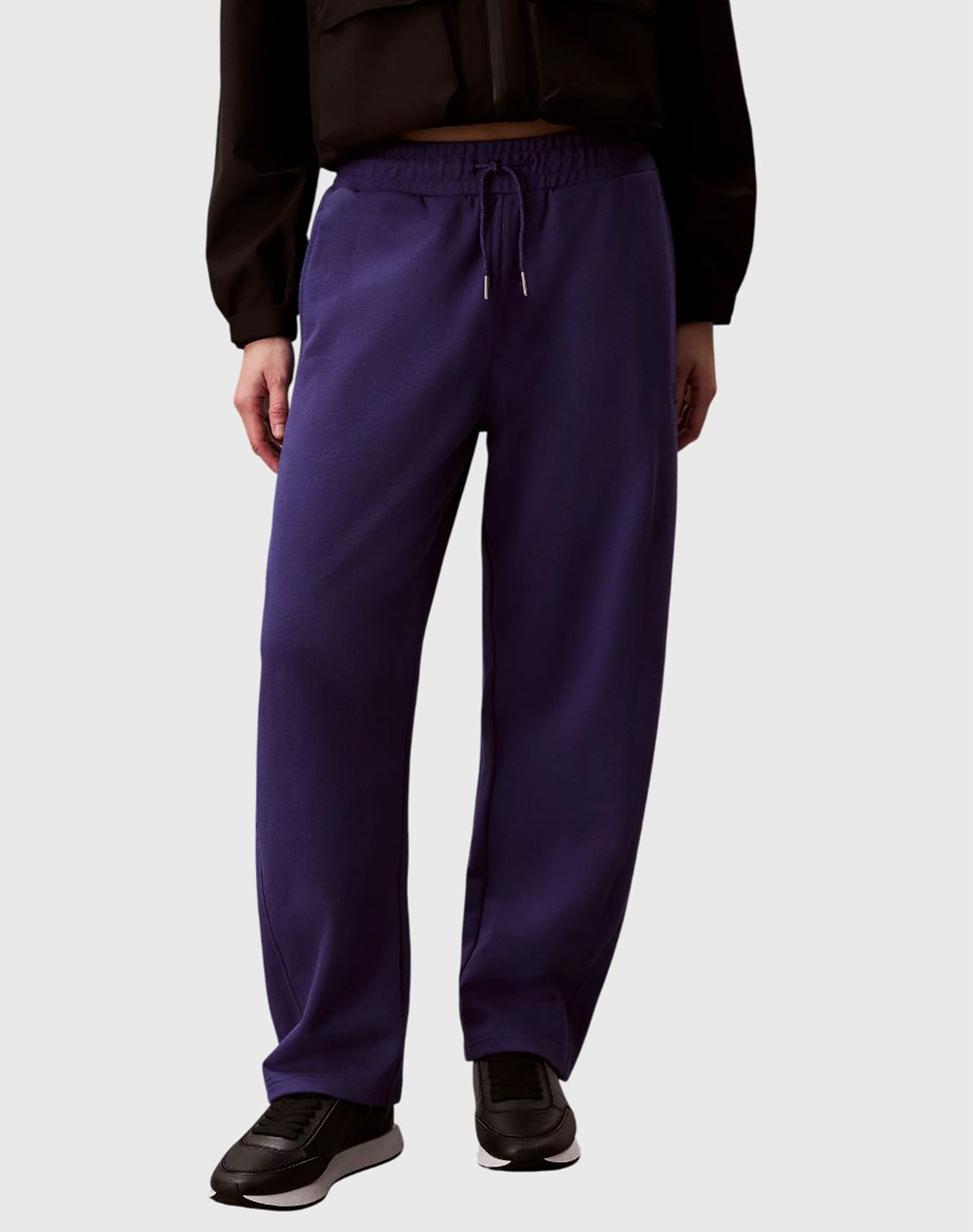 Calvin Klein Monogram French Terry Barrel Pan Γυναικα Ρουχα Παντελονια Παντελονι Φορμας Blue Βαμβακι,Συνθετικο Lv047f210g 4Tx - Koolfly