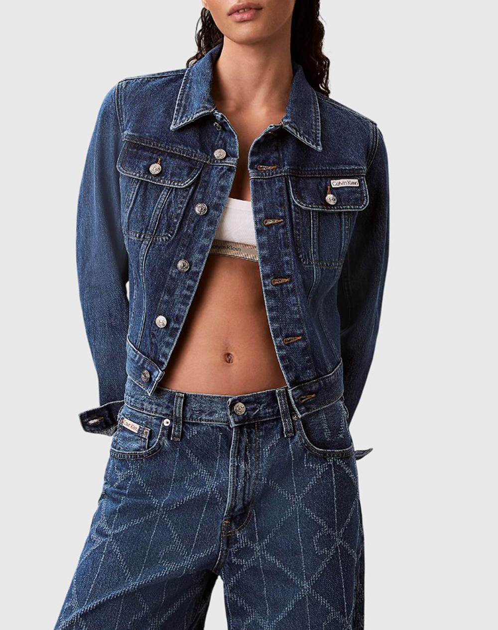 Calvin Klein Jeans Cropped 90S Denim Jacket Indigo Γυναικα Ρουχα Πανωφορια Μπουφαν Μπουφαν Denimblue Βαμβακι Lv047E629G Mzk