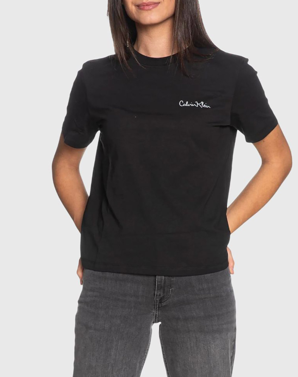 Calvin Klein Ss Classic Graphic Tee Γυναικα Ρουχα Μπλουζες Τ Shirt Black Βαμβακι Lv047E809G Ub1