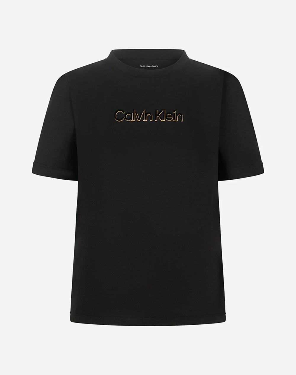 Calvin Klein Ss Classic Foil Calvin Klein Tee Γυναικα Ρουχα Μπλουζες Τ Shirt Black Βαμβακι Lv047e821g Ub1 - Koolfly