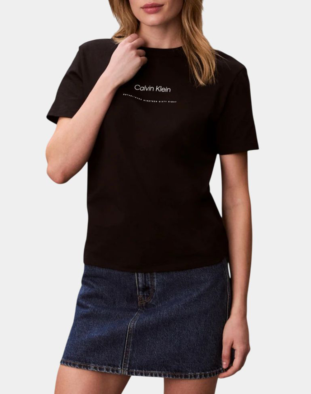 Calvin Klein Jeans Ss Multi Logo Classic Tee Γυναικα Ρουχα Μπλουζες Τ Shirt Black Βαμβακι Lv047C811G Ub1