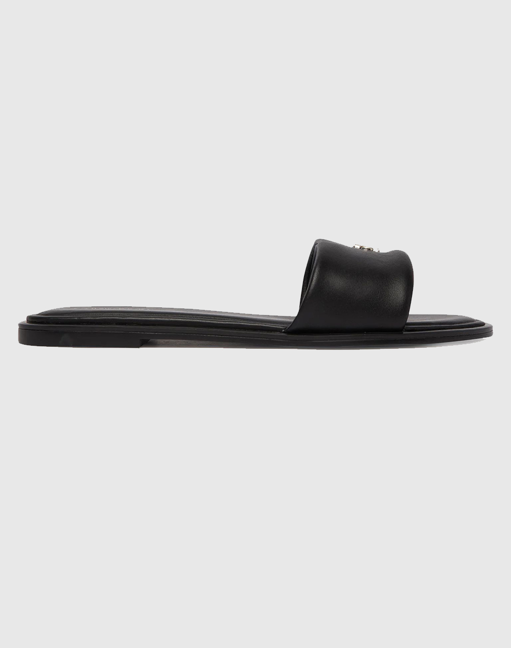 Calvin Klein Jeans Round Flat Sndl Lth Bar Hw 2 Γυναικα Παπουτσια Εσπαντριγιες/Σανδαλια Totalblack Δερμα Hw0Hw02925 0Gj