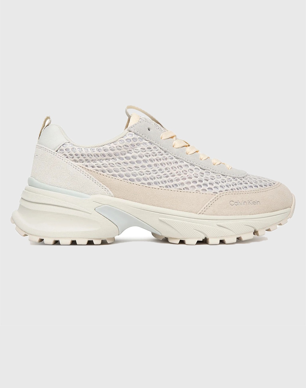 Calvin Klein Jeans Hike Runner Lace Up Techmix Γυναικα Παπουτσια Sneakers Offwhite Δερμα,Υφασμα Yw0yw02030 Z01 - Koolfly