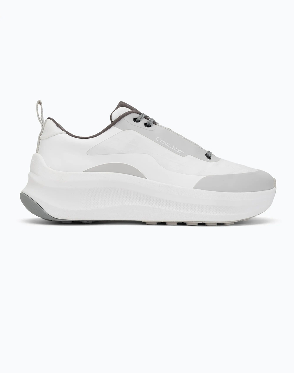Calvin Klein Jeans Chunky Runner Laceup Mix Aop Γυναικα Παπουτσια Sneakers Gray Συνθετικο,Υφασμα Yw0yw02077 0K6 - Koolfly