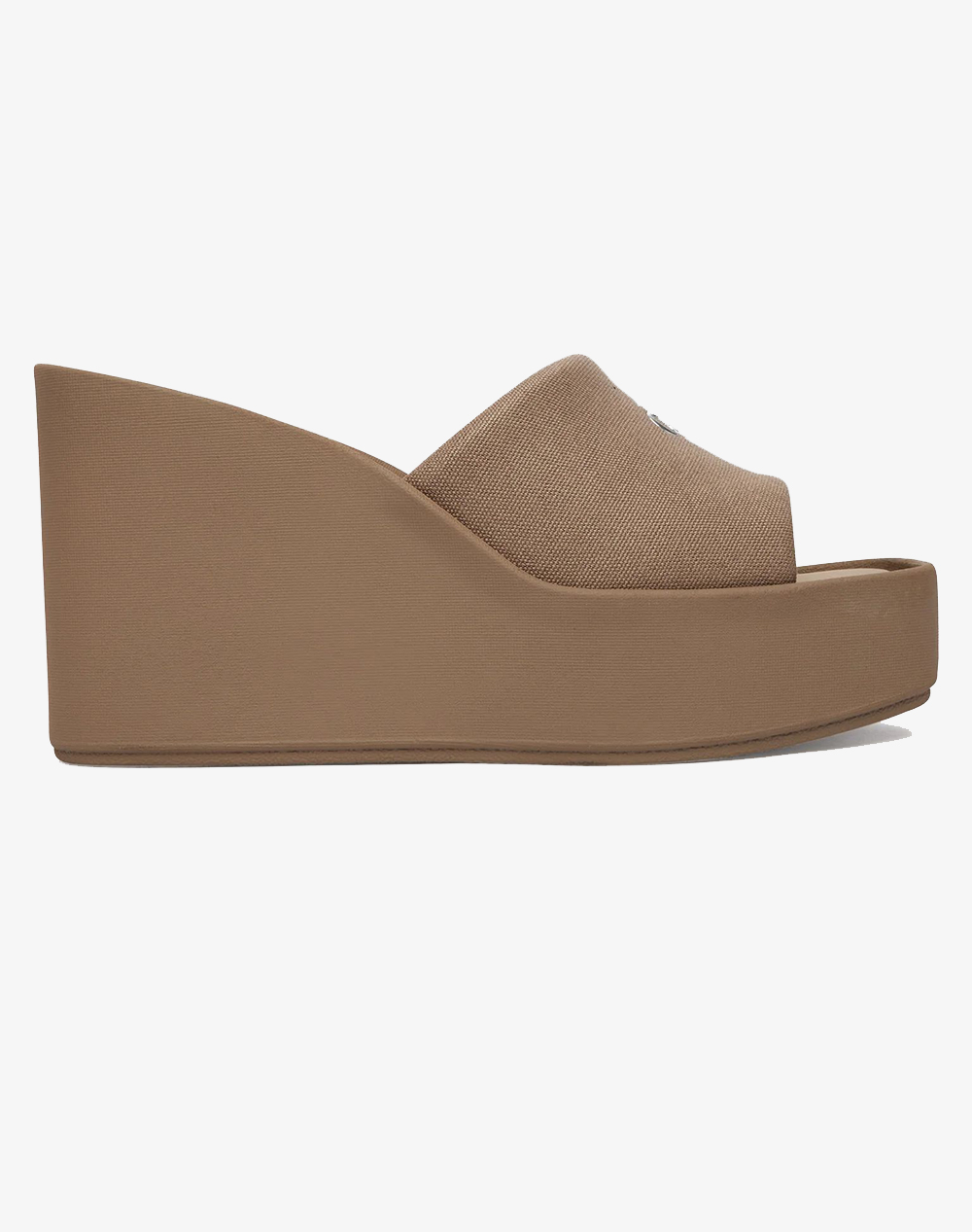 Calvin Klein Jeans Wedge 70 Sndl Canv Mg Γυναικα Παπουτσια Εσπαντριγιες/Σανδαλια Camel Βαμβακιυφασμα Hw0Hw03134 Pbo