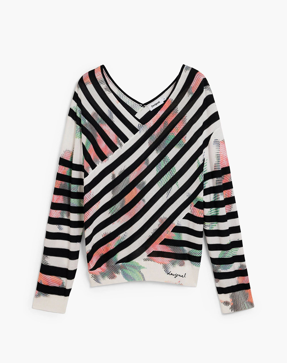 Desigual Jers_Helsinki Πλεκτο Γυναικειο Γυναικα Ρουχα Μπλουζες Πλεκτα Multi Βισκοζσυνθετικο 26Swjf01 2000