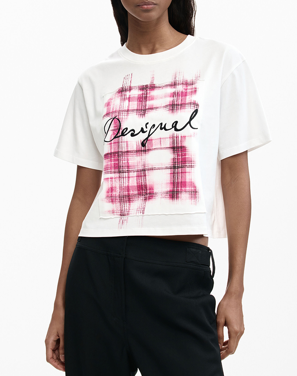 Desigual Ts_Cracovia Μπλουζα Γυναικειο Γυναικα Ρουχα Μπλουζες Τ Shirt White Βαμβακι,Με Ελασταν 26Swtk16 1000 - Koolfly