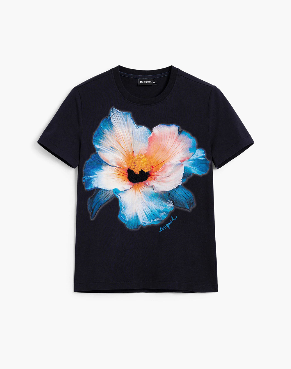 Desigual Ts_Estocolmo Μπλουζα Γυναικειο Γυναικα Ρουχα Μπλουζες Τ Shirt Darkblue Βαμβακιμε Ελασταν 26Swtk03 5000