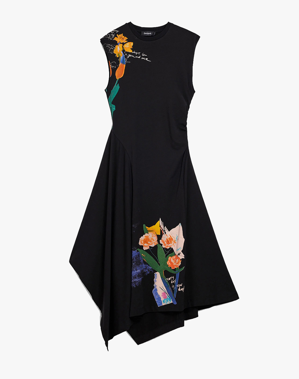Desigual Vest_Leyter Φορεμα Γυναικειο Γυναικα Ρουχα Φορεματα Black Βαμβακιμε Ελασταν 26Swvk50 2000