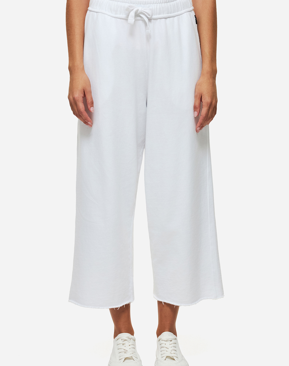 Dirty Laundry Cropped Sweatpants Γυναικα Ρουχα Παντελονια Παντελονι Φορμας White Βαμβακι Dlwsp000049 White
