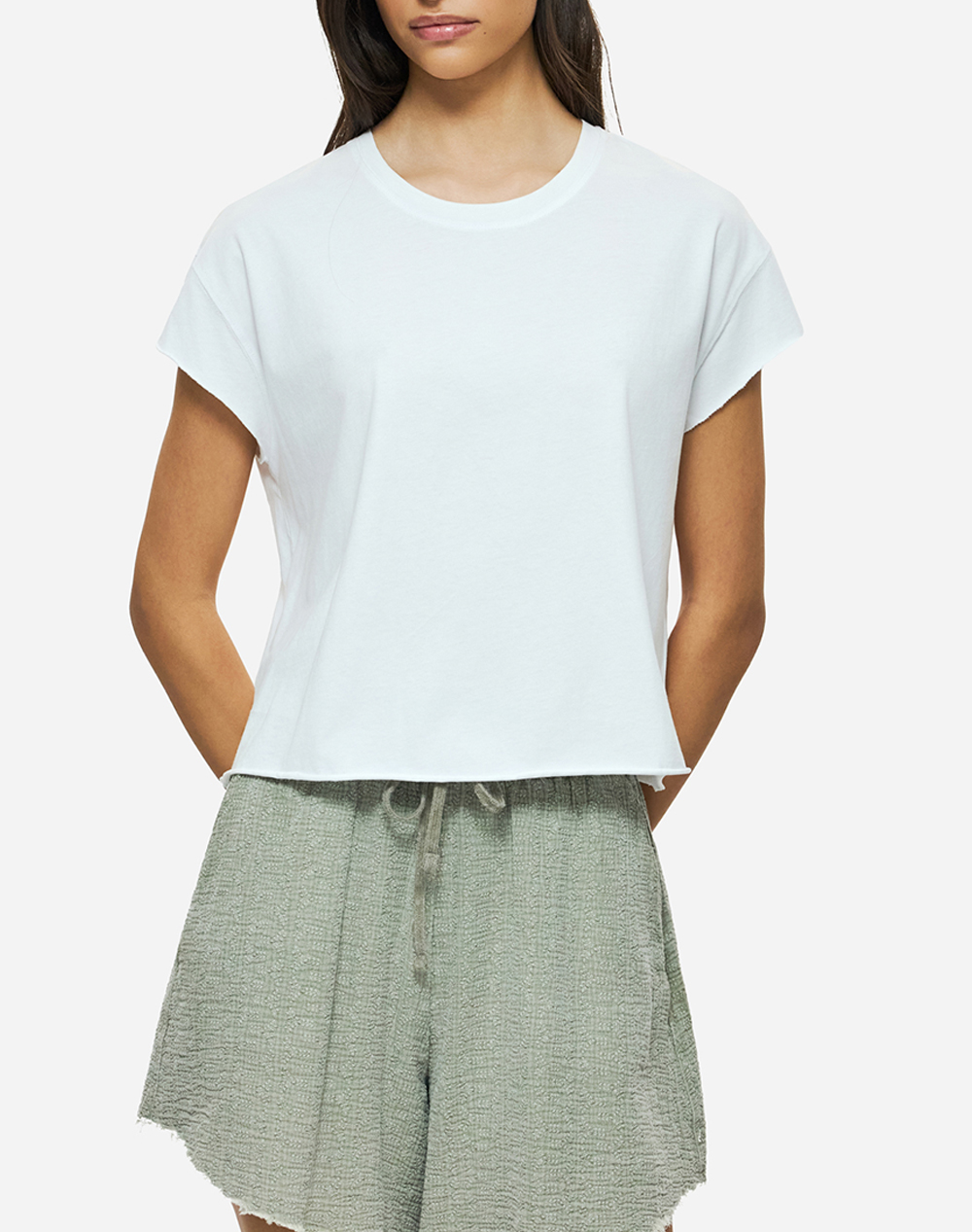 Dirty Laundry Raw Edges T Shirt Γυναικα Ρουχα Μπλουζες Τ Shirt White Βαμβακι Dlwt000147 White