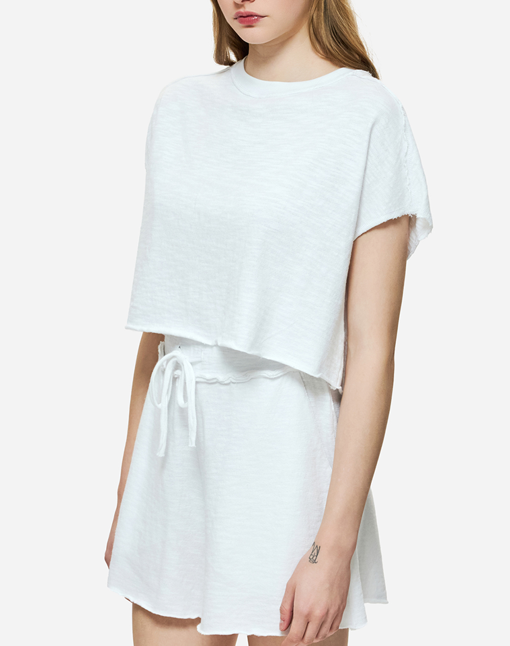 Dirty Laundry Relaxed Raw Cut T Shirt Γυναικα Ρουχα Μπλουζες Τ Shirt White Βαμβακι Dlwt000148 White