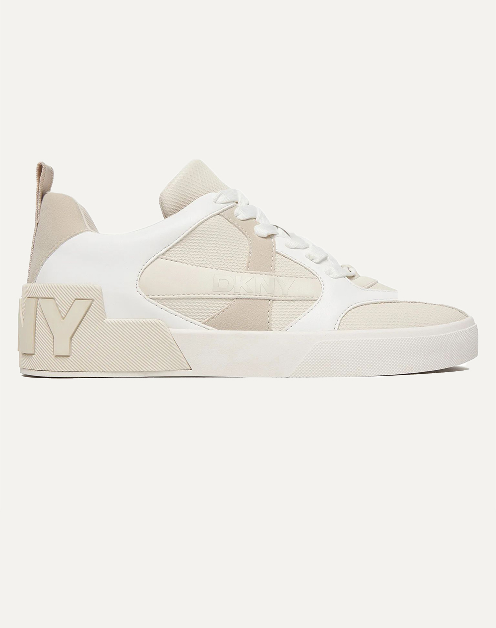 Dkny K1634546 Magdelena Sneaker Low Dkny Γυναικα Παπουτσια Sneakers Biege Δερμαυφασμα K1634546 Bqz