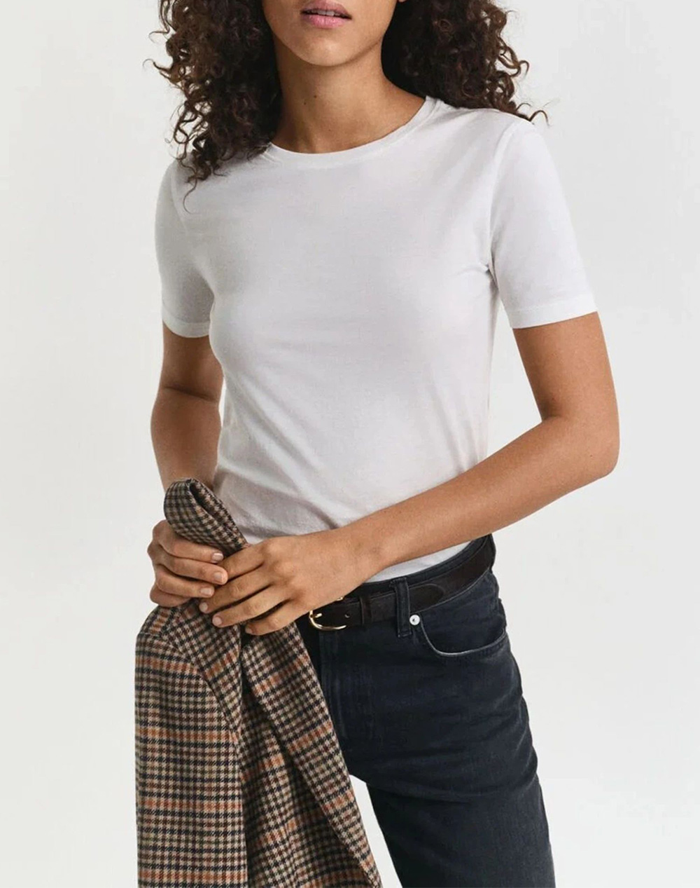 Gant Μπλουζα Κμ Light Cotton Ss T Shirt Γυναικα Ρουχα Μπλουζες Τ Shirt White Βαμβακι 3Gw4202596 110