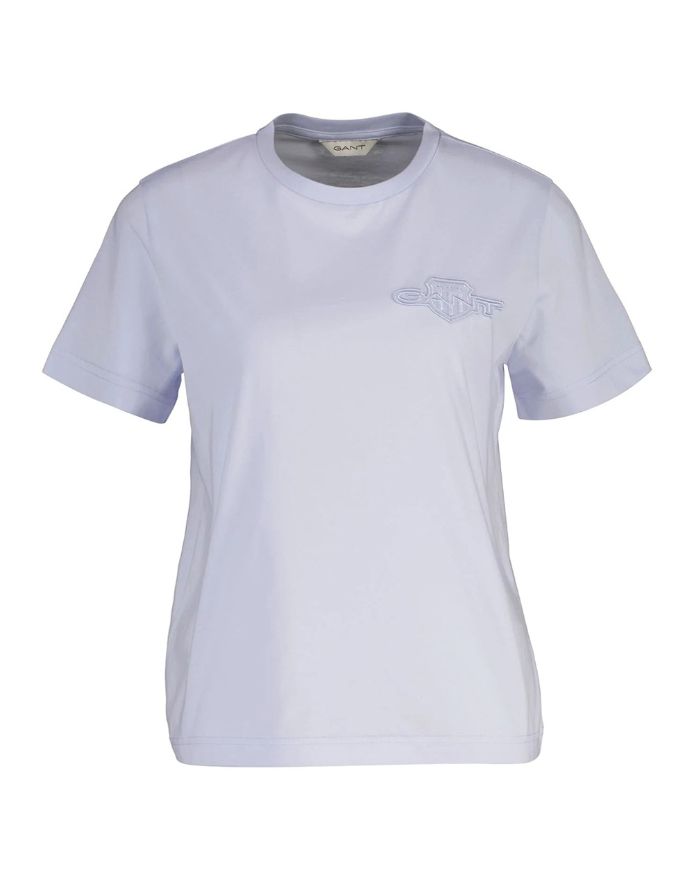 Gant Μπλουζα Κμ Reg Tonal Shield Ss T Shirt Γυναικα Ρουχα Μπλουζες Τ Shirt Lightblue Βαμβακι 3Gw4202589 455