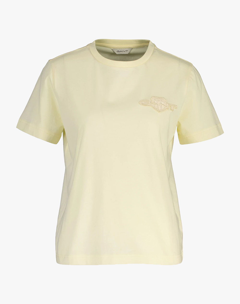 Gant Μπλουζα Κμ Reg Tonal Shield Ss T Shirt Γυναικα Ρουχα Μπλουζες Τ Shirt Lightyellow Βαμβακι 3Gw4202589 713 - Koolfly