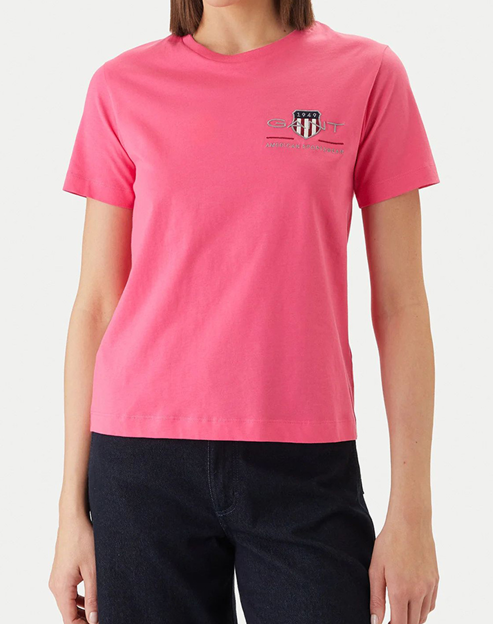Gant Μπλουζα Κμ Reg Archive Shield Ss T Shirt Γυναικα Ρουχα Μπλουζες Τ Shirt Fuchsia Βαμβακι 3Gw4200277 661 - Koolfly